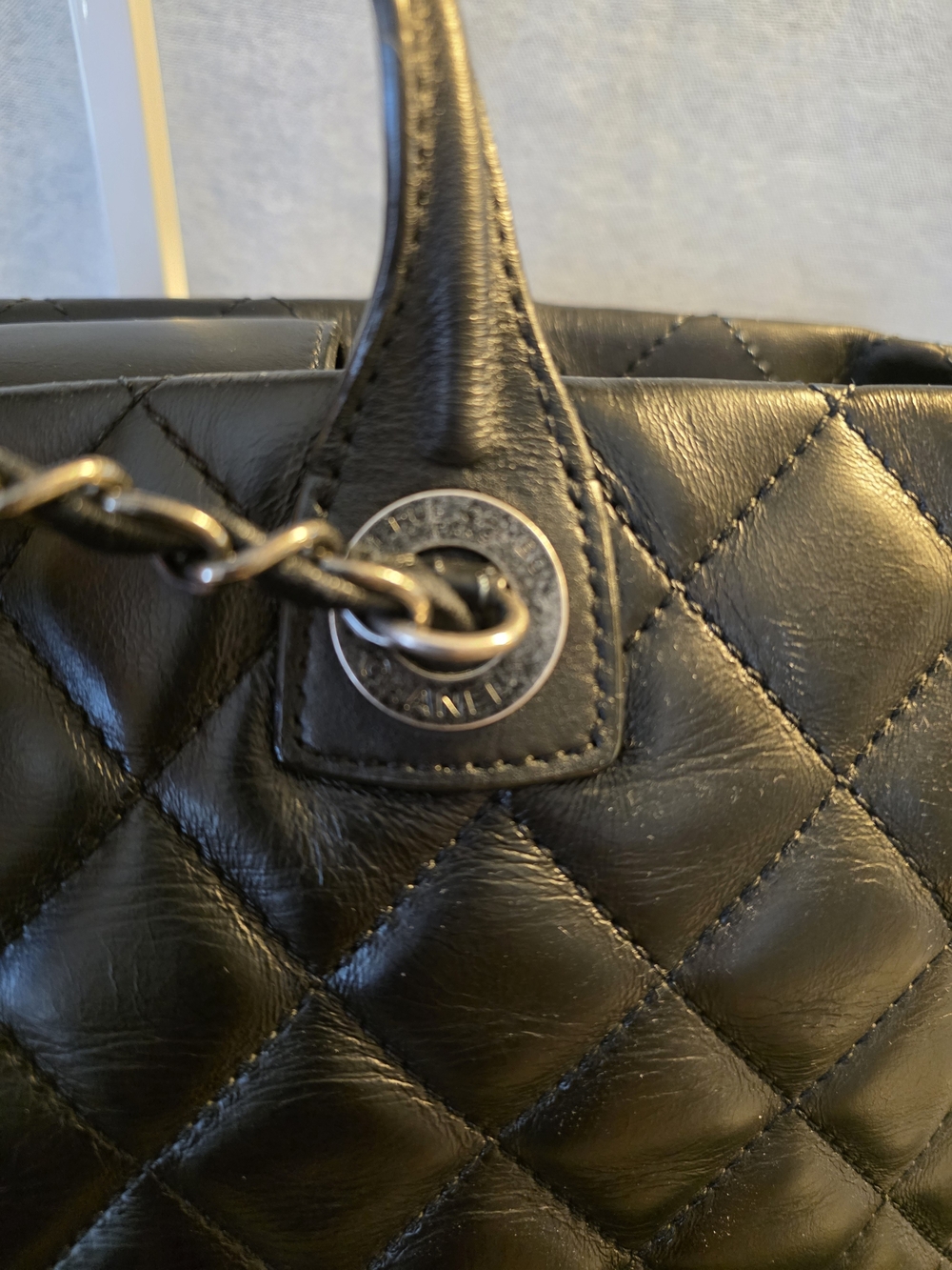 Authentic Chanel Quilted Calfskin Tote Bag - Picture 6 of 11